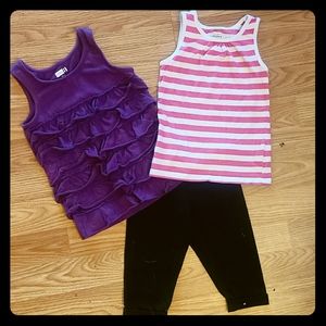 5t girls tanks and capris